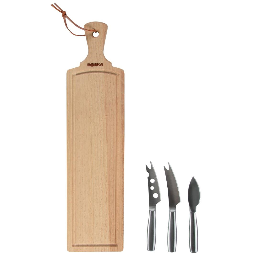 Boska Amigo 4-delige set met kaasmessen en serveerplank