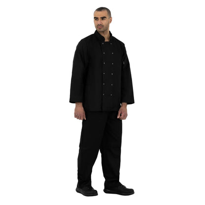 Whites Vegas unisex koksbuis lange mouw zwart L