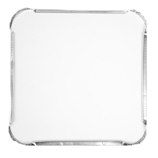 Papieren deksel voor diepe en ondiepe aluminium bakjes (200 stuks)