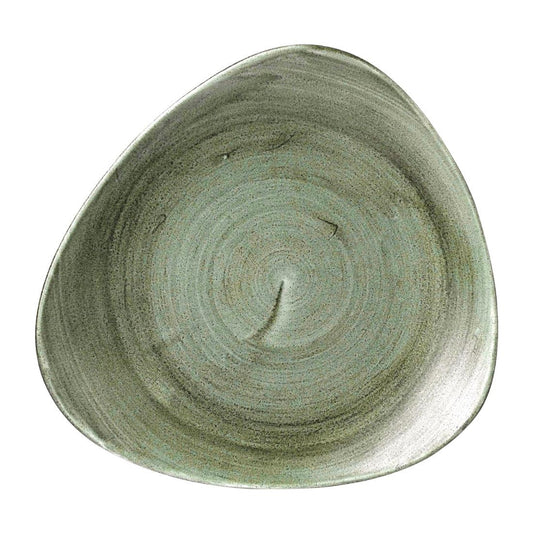 Churchill Stonecast Patina Burnished Green Lotus Bord 25.4cm (pak van 12)