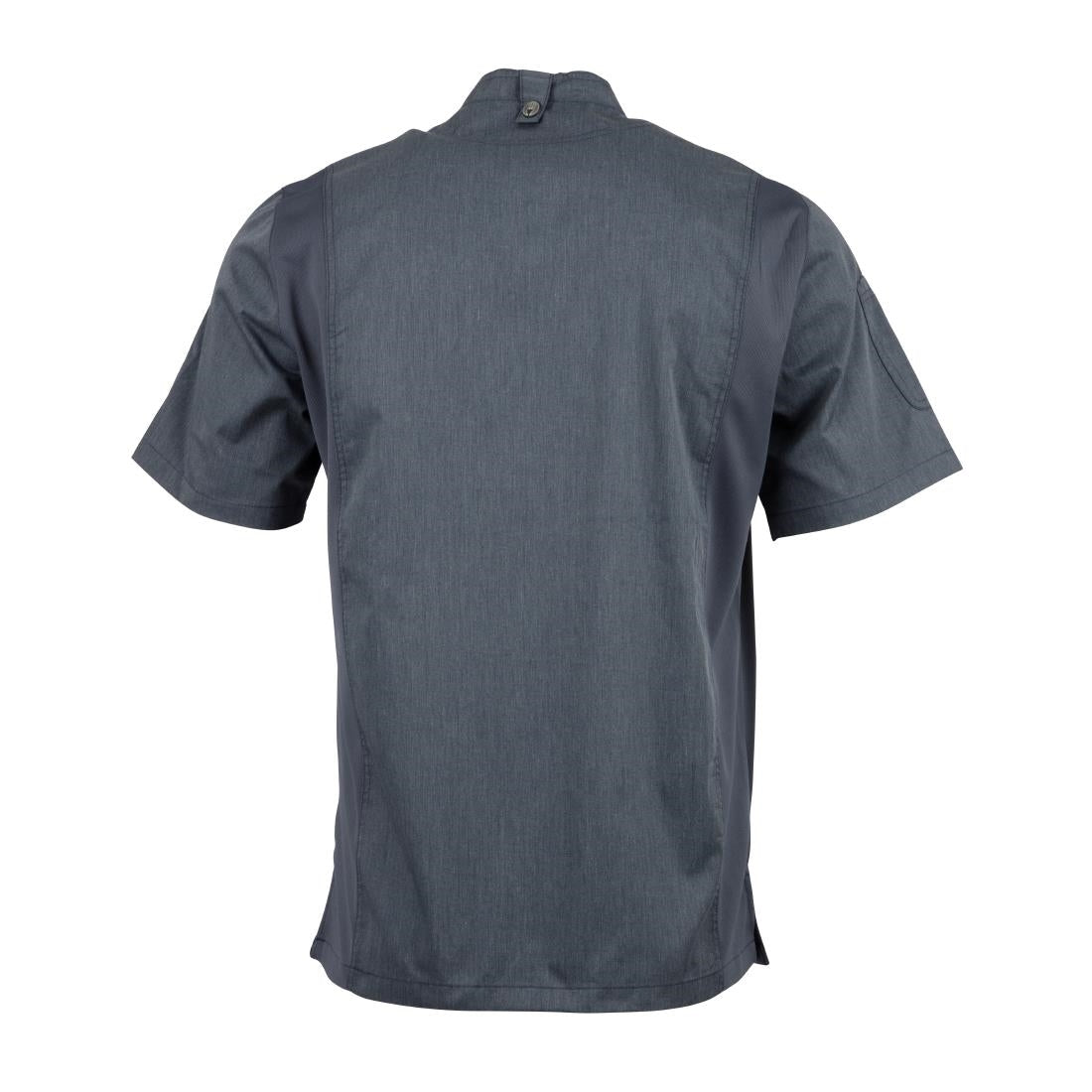 Chef Works Urban Springfield unisex koksbuis met rits korte mouw inktblauw L