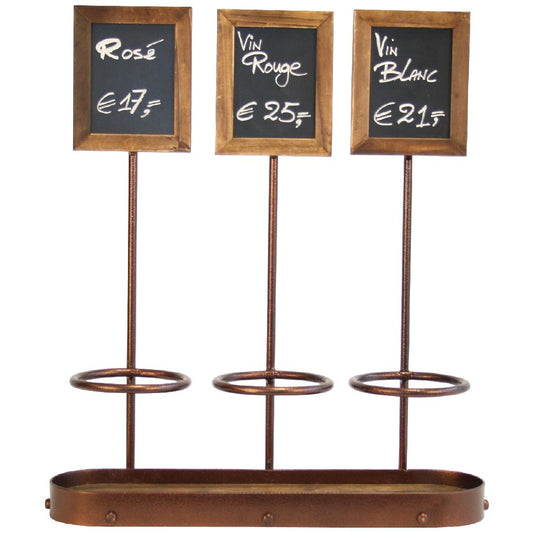 Securit wijnfles display 3voudig