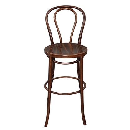 Fameg Bentwood barkruk beukenhout met walnoot finish