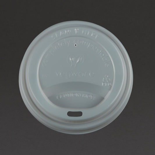 Vegware composteerbare deksels voor 34 en 45cl koffiebekers (1000 stuks)