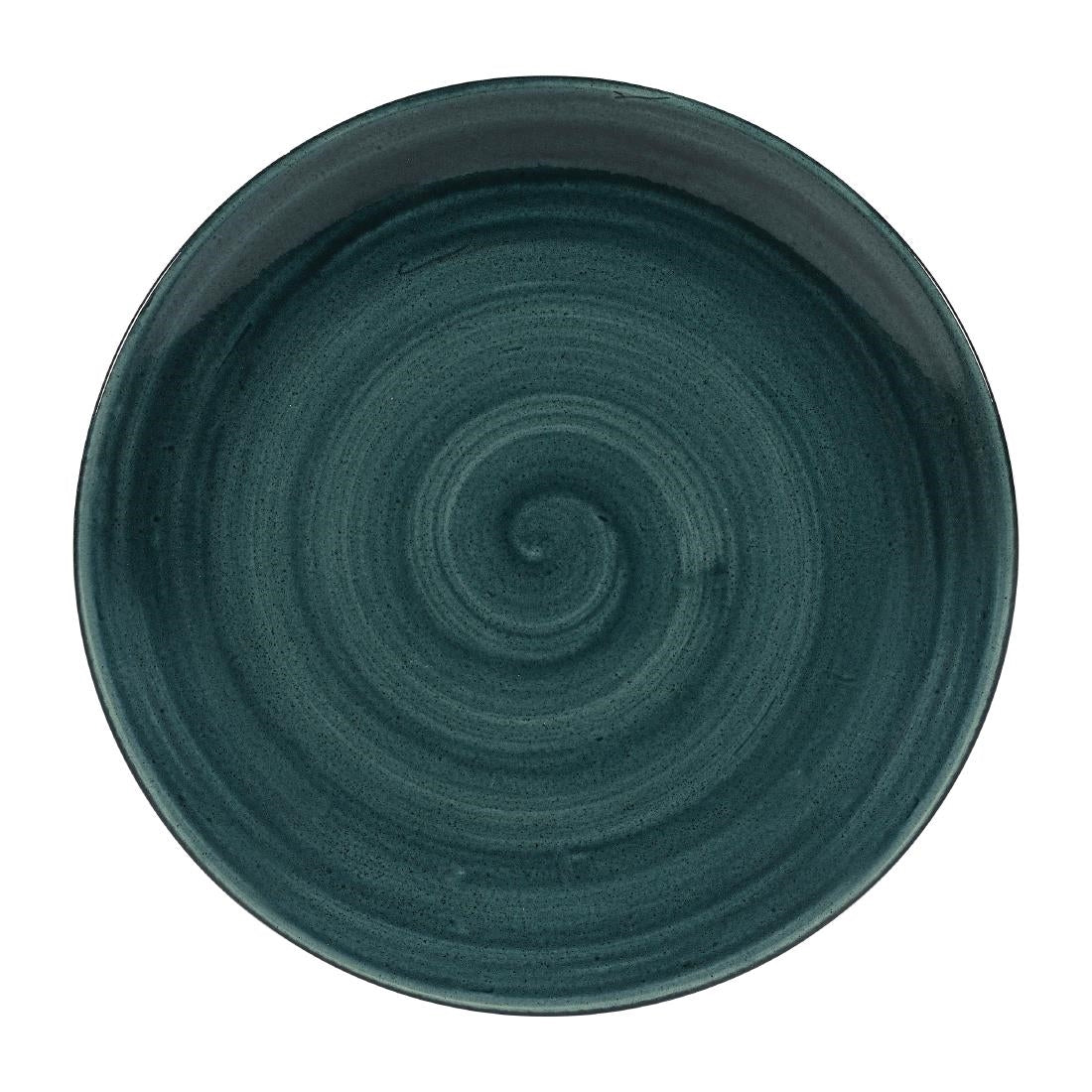 Churchill Stonecast Patina Rustic Teal Evolve Coupe Bord 26cm (pak van 12)