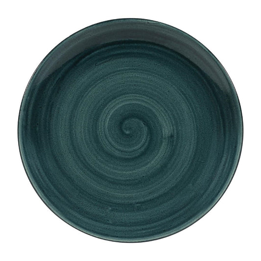 Churchill Stonecast Patina Rustic Teal Evolve Coupe Bord 26cm (pak van 12)