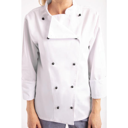 Whites Chicago unisex koksbuis lange mouw wit L