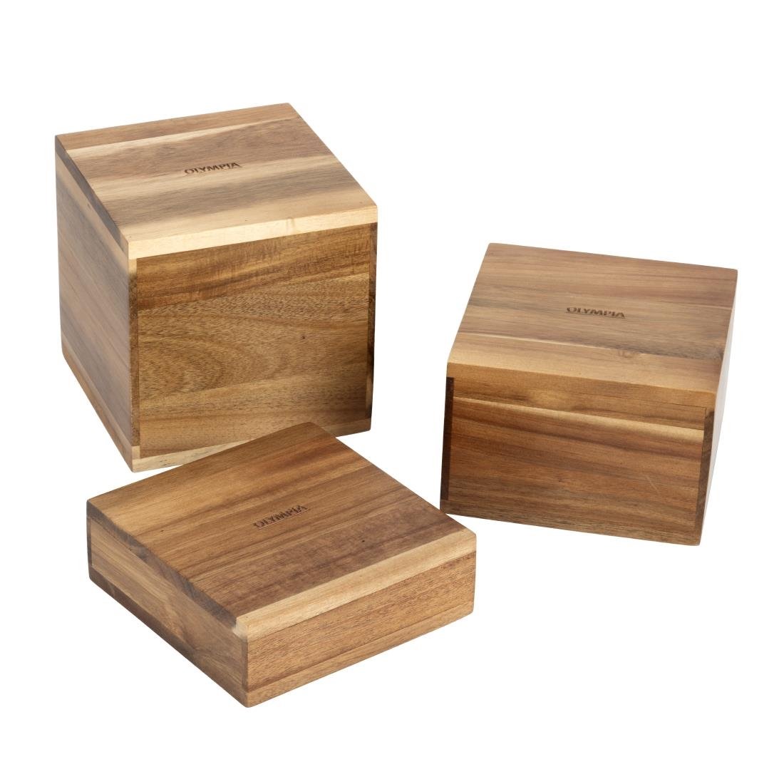 Olympia Frames acaciahouten buffetverhogers (3 stuks)