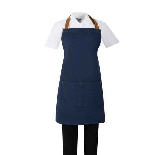 Southside Denim Blauw Short Met Bruine Bandjes