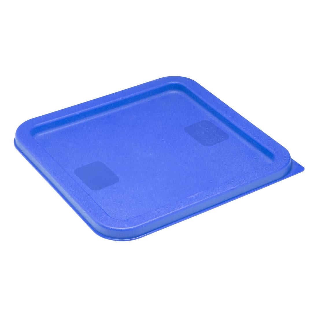 Hygiplas vierkant deksel voor voedselopslagcontainer Blauw Medium