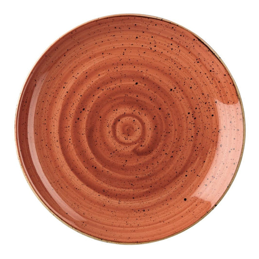 Churchill Stonecast Spiced Orange Evolve Coupe Bord 16.5cm (pak van 12)