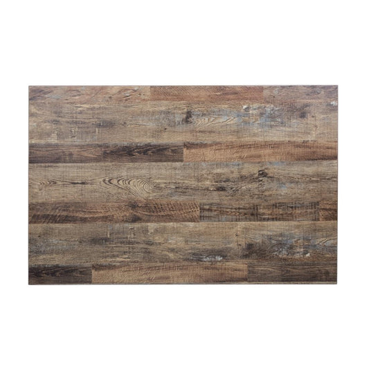 Bolero voorgeboord rechthoekig tafelblad Urban Dark 1100x700mm
