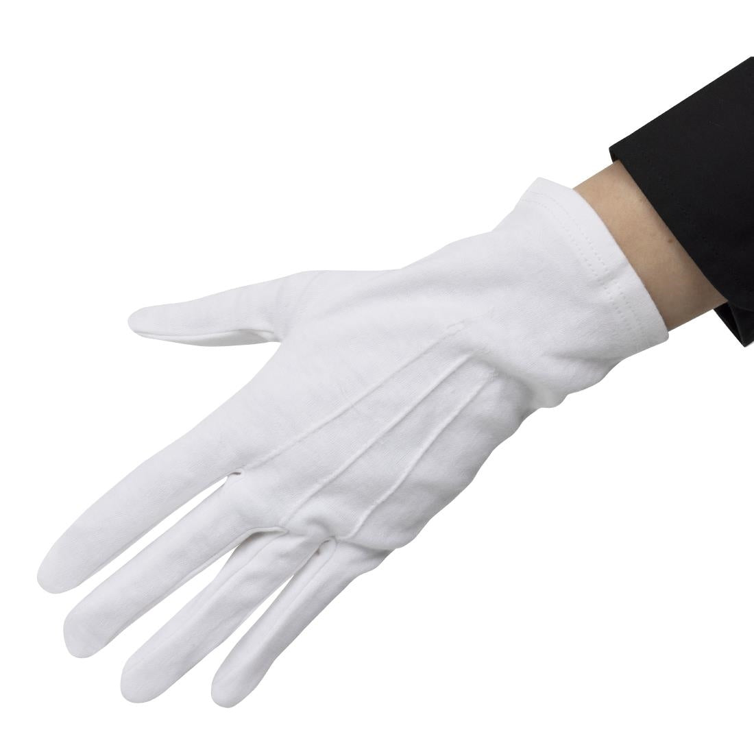 Heren serveerhandschoenen wit L