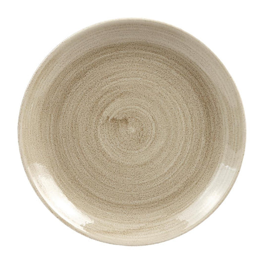Churchill Stonecast Patina Antique Taupe Coupe Evolve Coupe Bord 32.4cm (pak van 12)