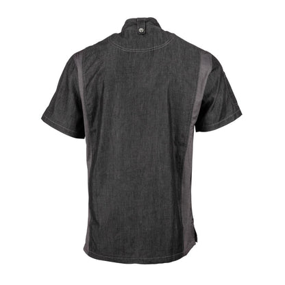 Chef Works Urban Delancey denim koksbuis korte mouw grijs S