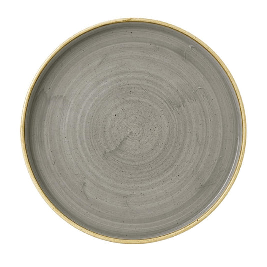 Churchill Stonecast Grey Bord Met Opstaande Rand 25.9cm (pak van 6)