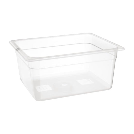 Nisbets Essentials polypropyleen 1/2 gastronorm bak zonder deksel 15cm