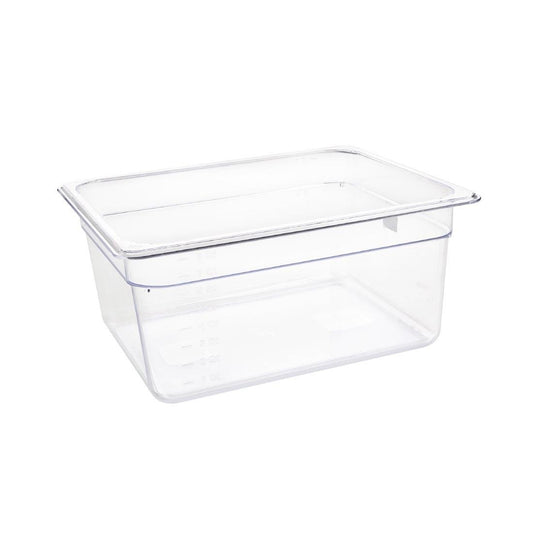 Vogue polycarbonaat 1/2 gastronorm container 150mm helder
