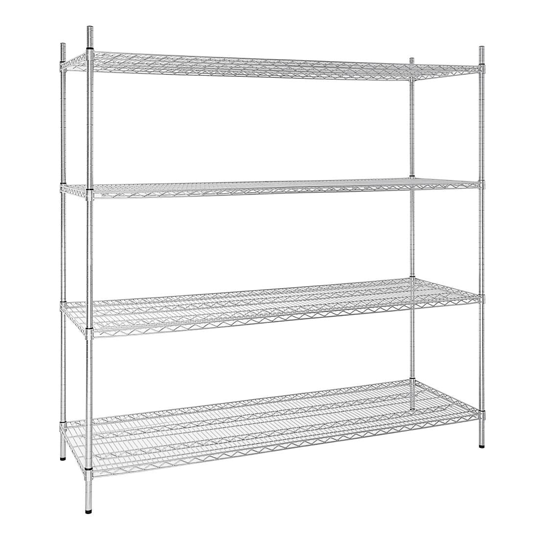 Vogue voorraadrek met 4 schappen 183x61cm