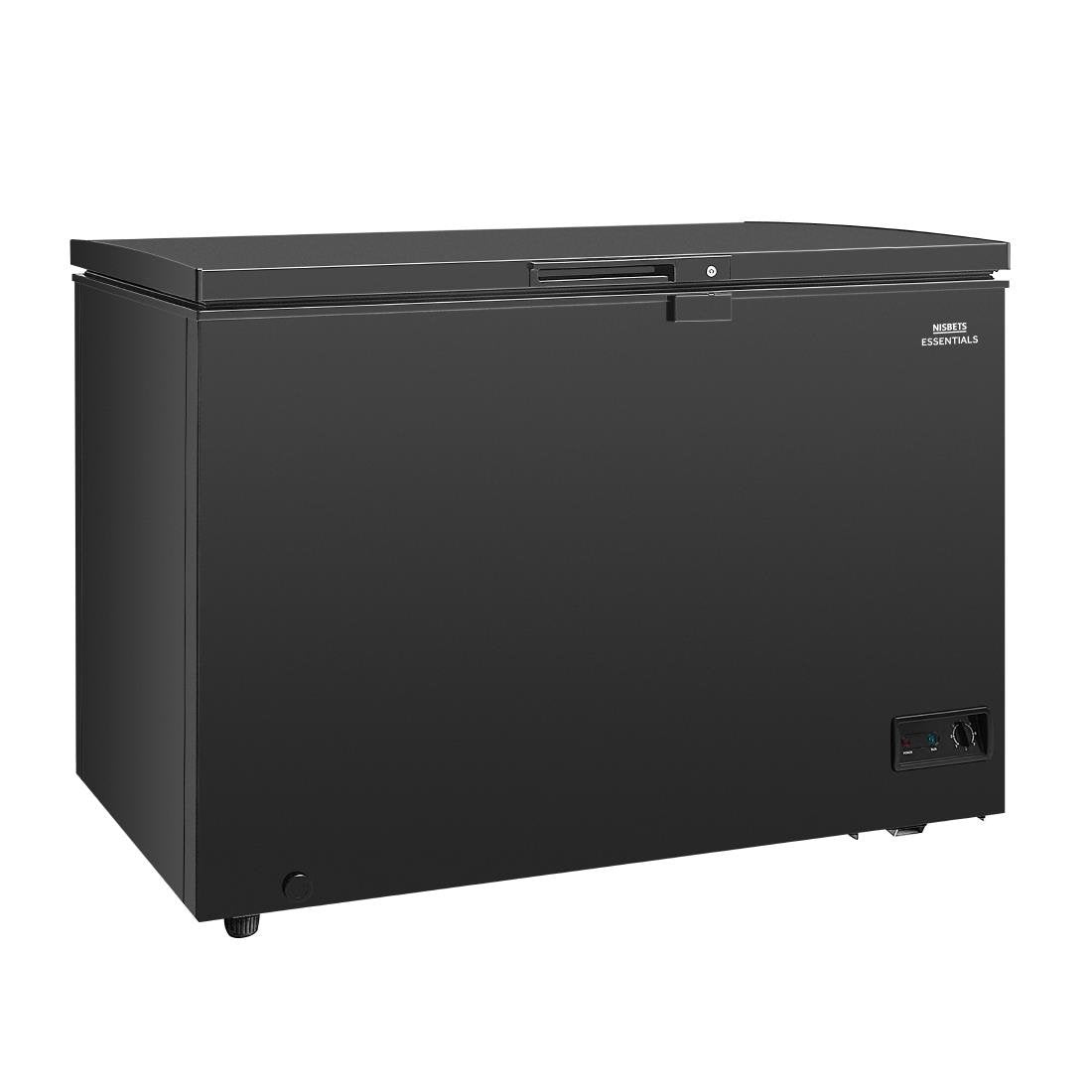 Nisbets Essentials vrieskist zwart 282L