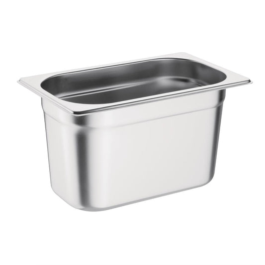 Vogue roestvrijstalen 1/4 gastronorm bak 150mm