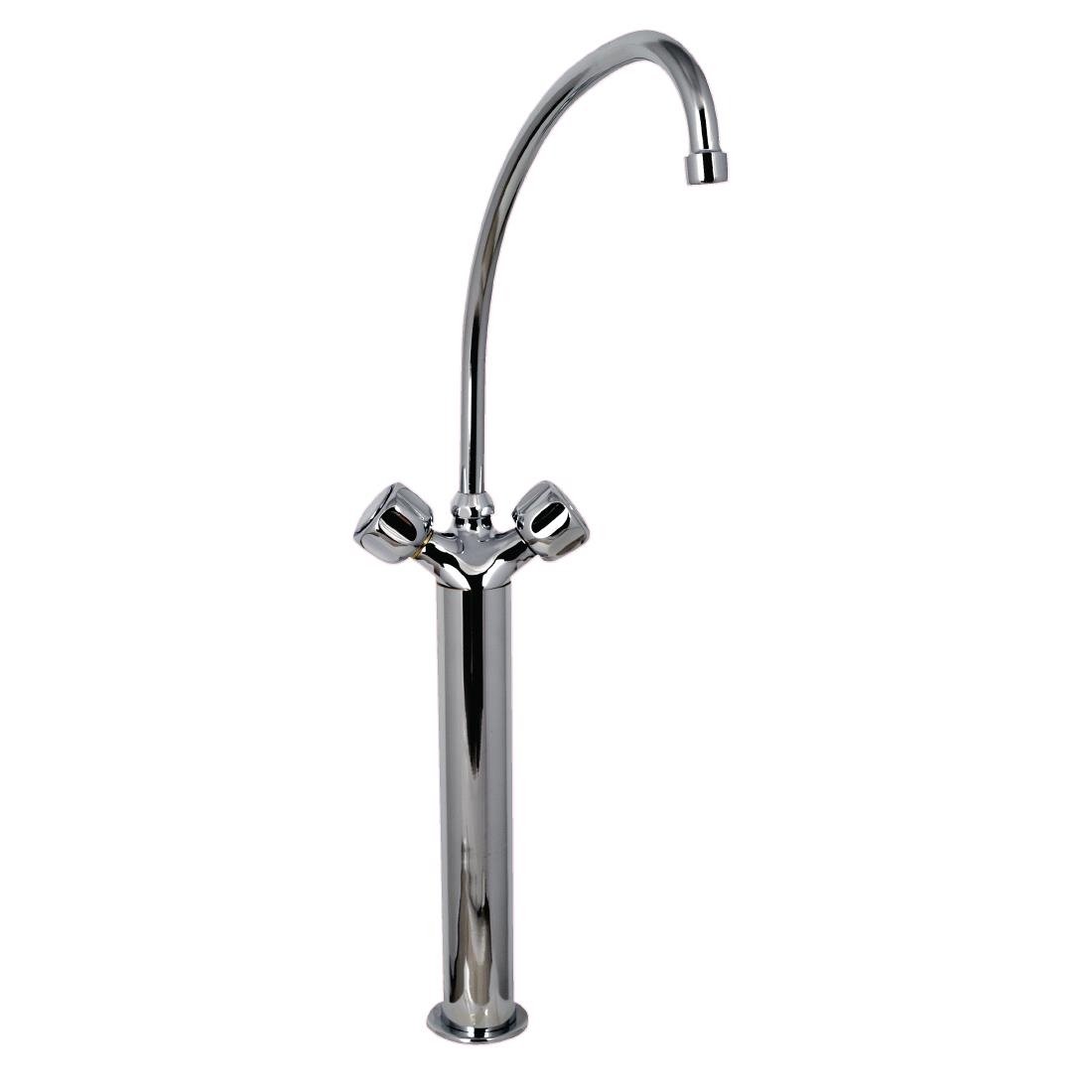 Gastro M heavy duty monobloc mengkraan met draaiknoppen, 40cm kolom en 20cm kraan