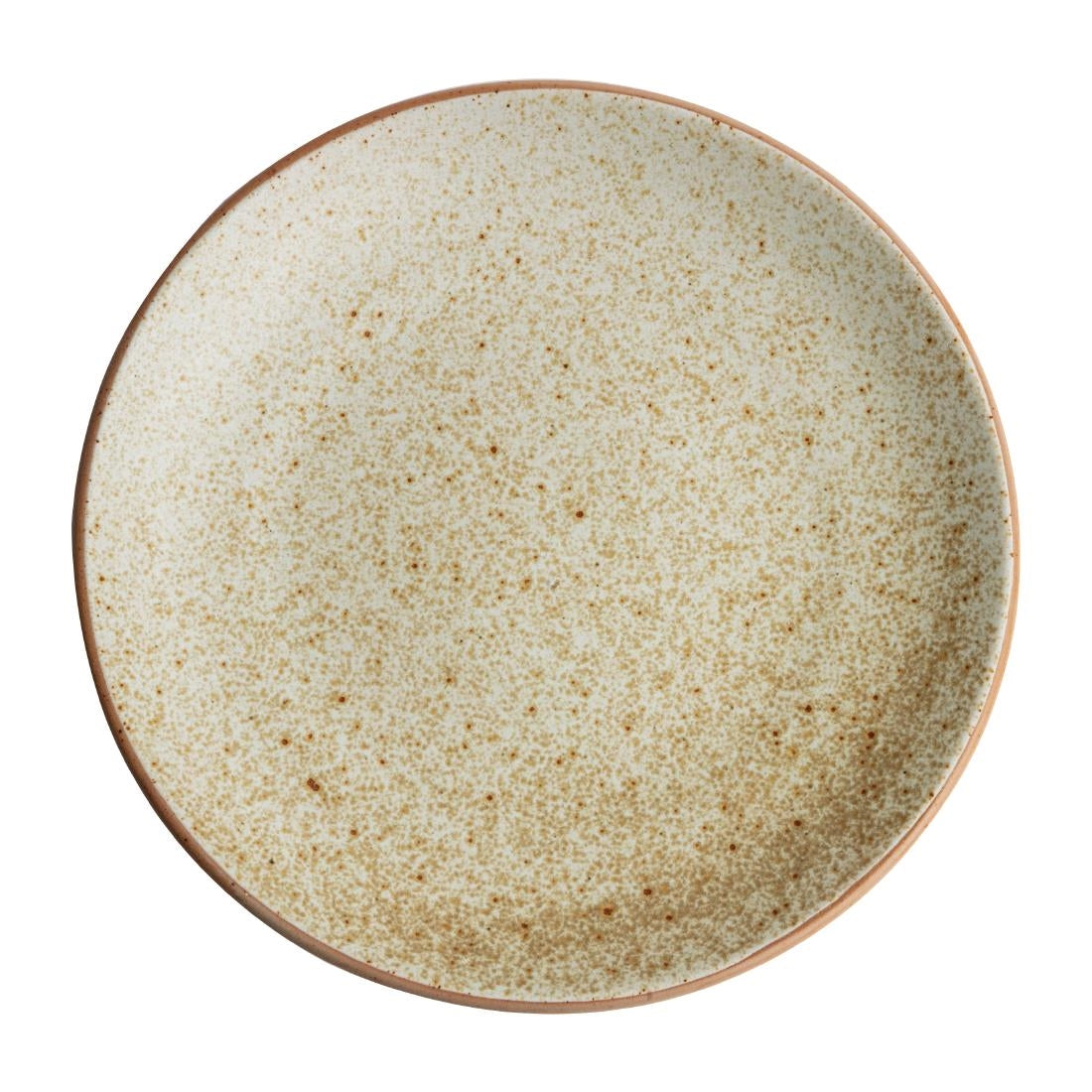 Olympia Canvas gewelfde borden crème 27cm (6 stuks)