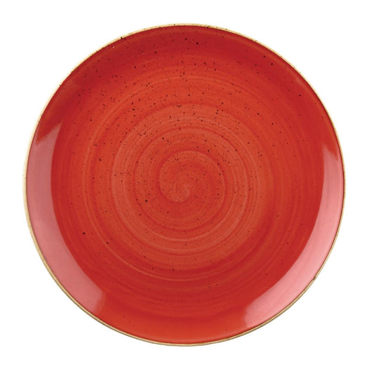 Churchill Stonecast Berry Red Evolve Coupe Bord 26cm (pak van 12)