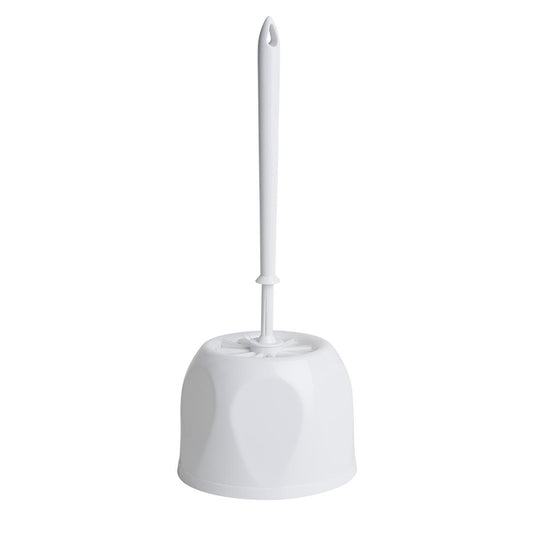 Nisbets Essentials Ronde Toiletborstel & Houder - Wit