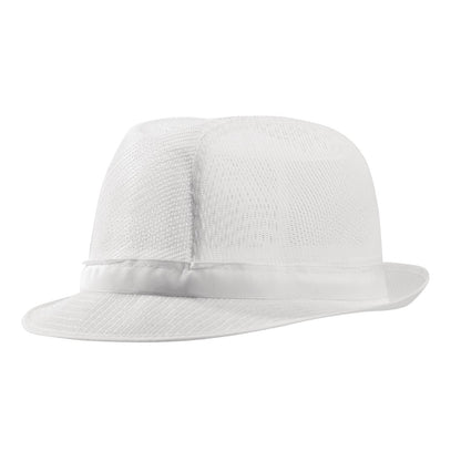 Trilby hoed zonder haarnet wit L