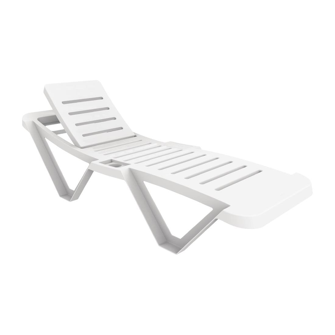 Resol witte ligstoelen (4 stuks)