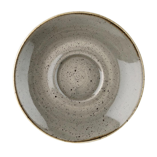 Churchill Stonecast Grey Cappuccino  cappuccino schotel 15.6 cm pak van 12