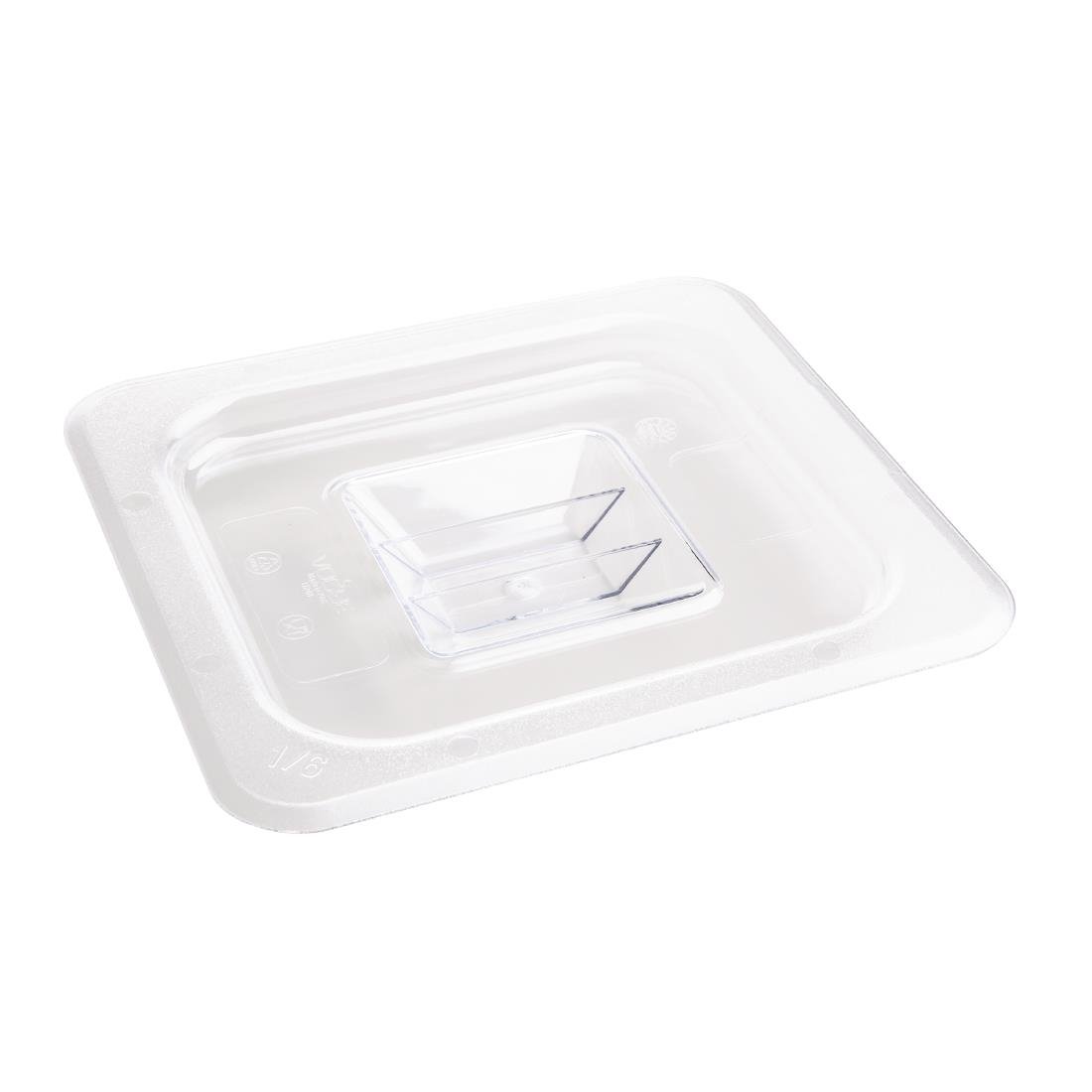 Vogue polycarbonaat 1/6 gastronorm deksel helder
