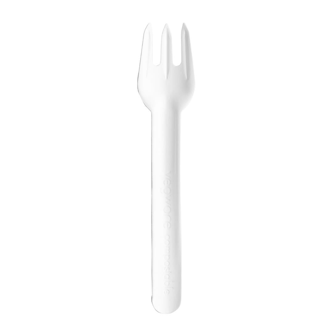 Vegware composteerbare papieren vork (1000 stuks)