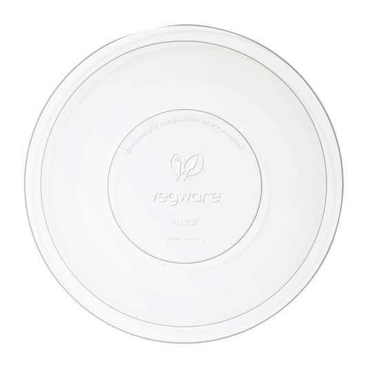 Vegware 185-serie composteerbare platte deksels (300 stuks)