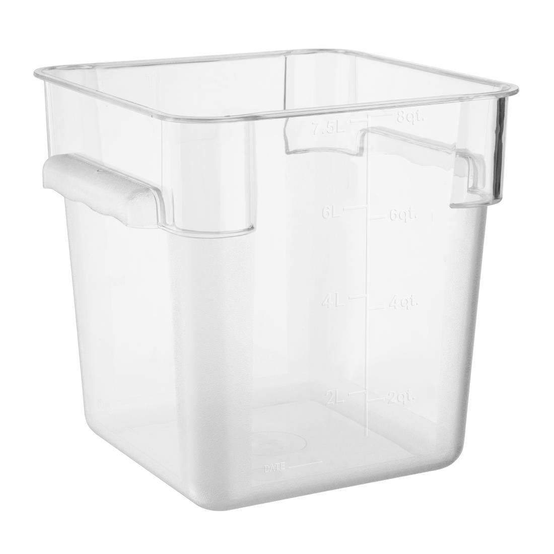 Hygiplas Polycarbonaat Vierkante Opslagcontainer 7Ltr