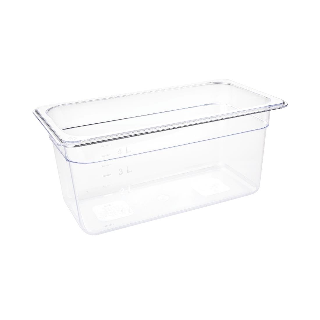 Vogue polycarbonaat 1/3 gastronorm container 150mm doorzichtig