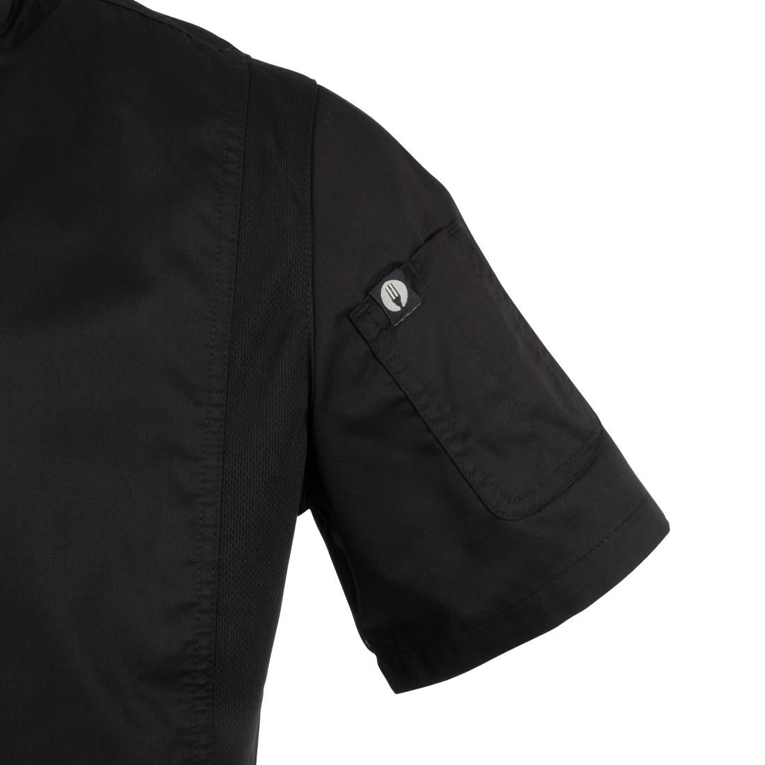 Chef Works Springfield unisex koksbuis met rits zwart L