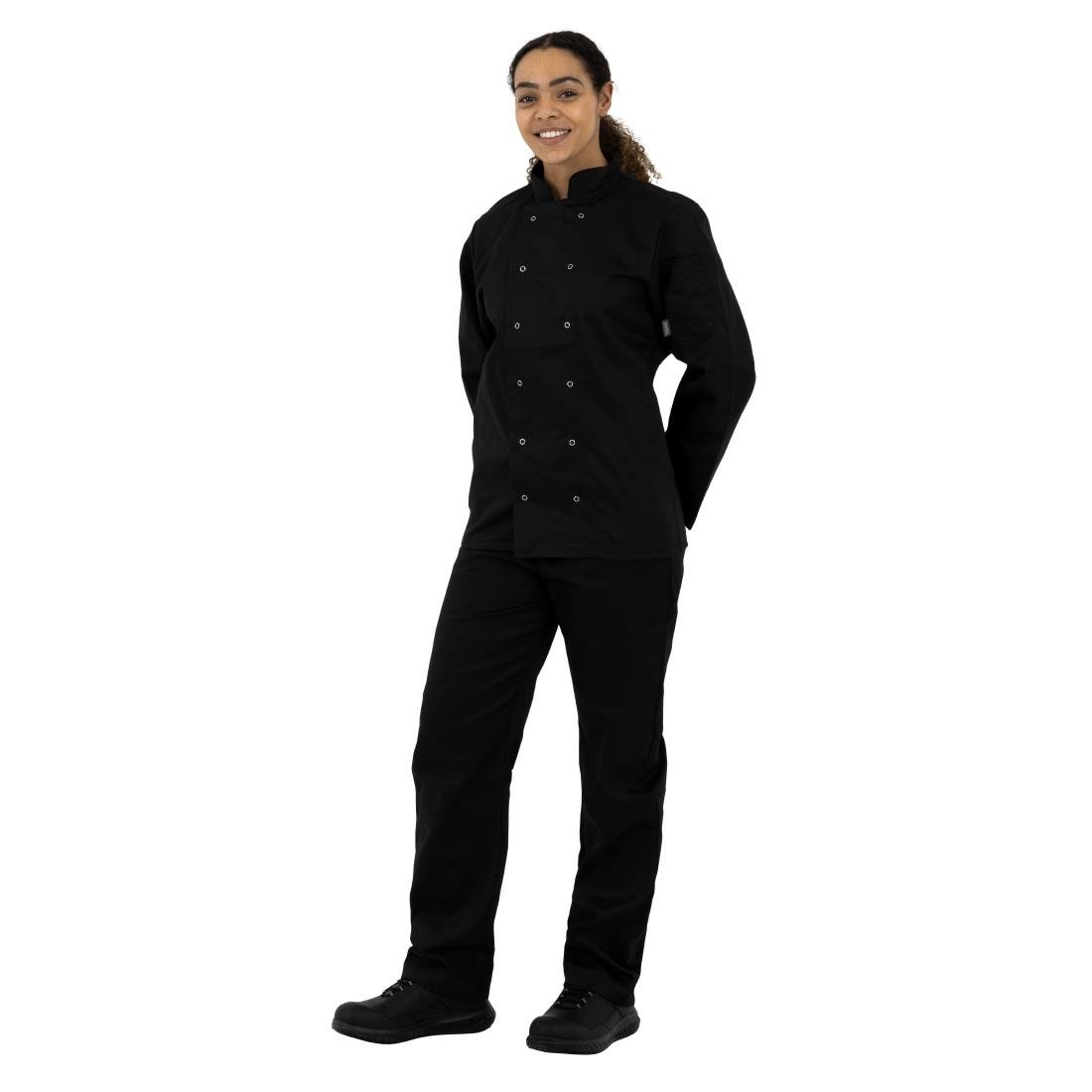 Whites Vegas unisex koksbuis lange mouw zwart L