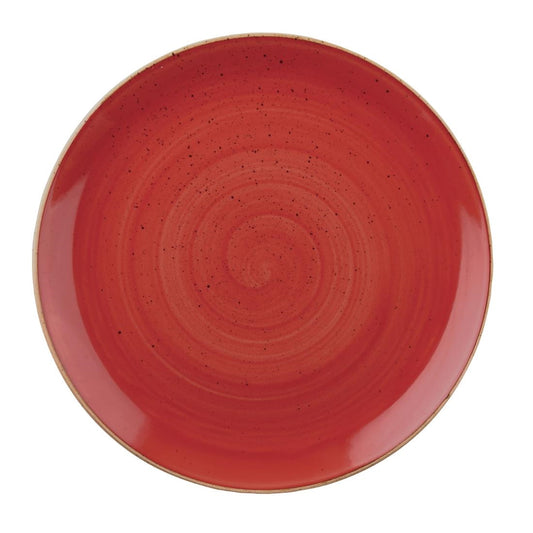 Churchill Stonecast Berry Red Evolve Coupe Bord 32.4cm (pak van 6)