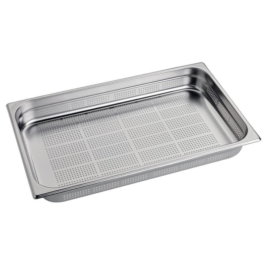 Gastro M geperforeerde RVS GN 1/1 bak 6,5cm diep