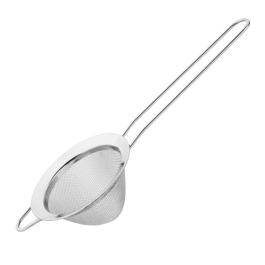 RVS fijne zeef/strainer 20(L) x 7,5(Ø)cm