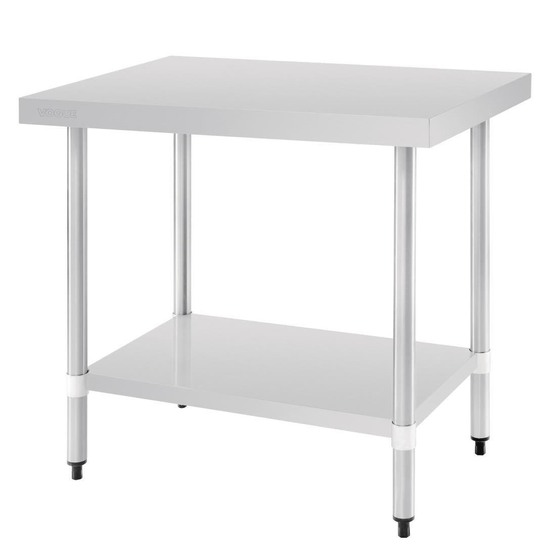 Vogue RVS werktafel zonder achteropstand 90x90x60cm