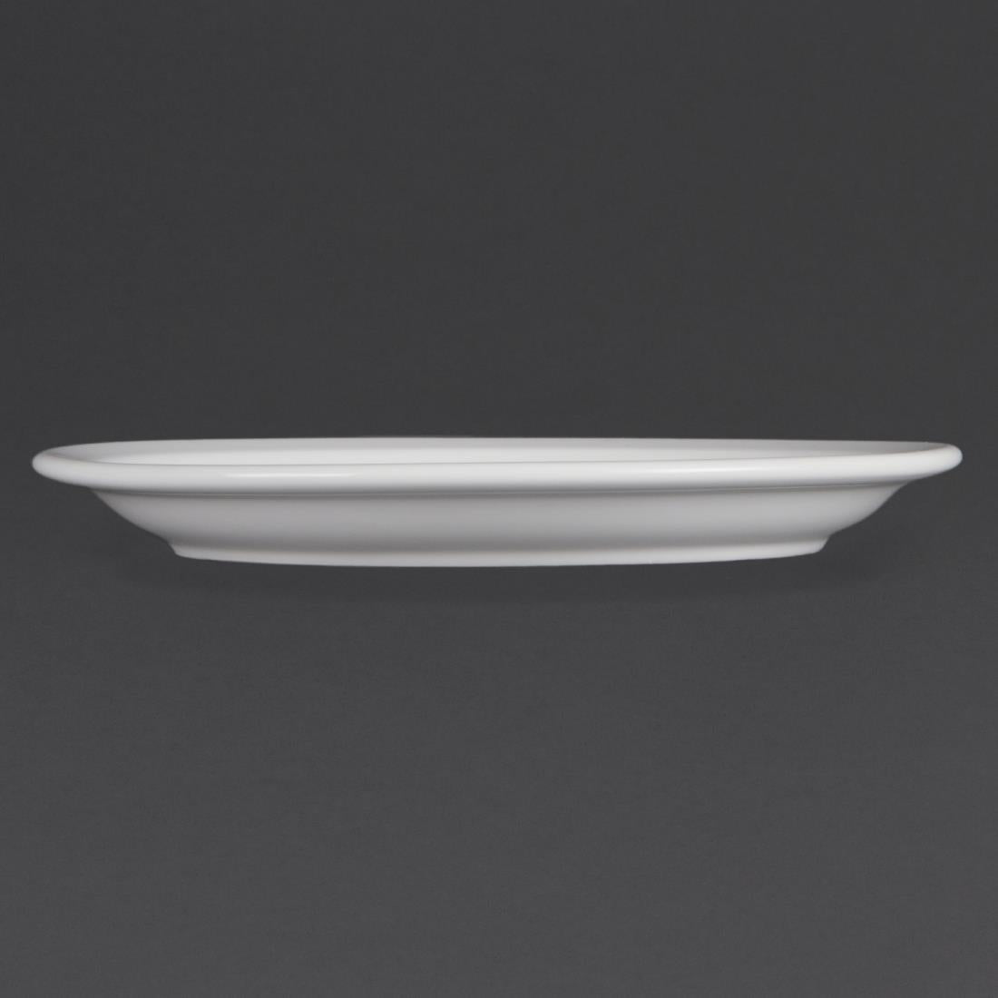 Olympia Whiteware borden met smalle rand 23cm (12 stuks)