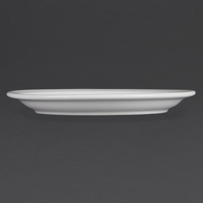 Olympia Whiteware borden met smalle rand 23cm (12 stuks)
