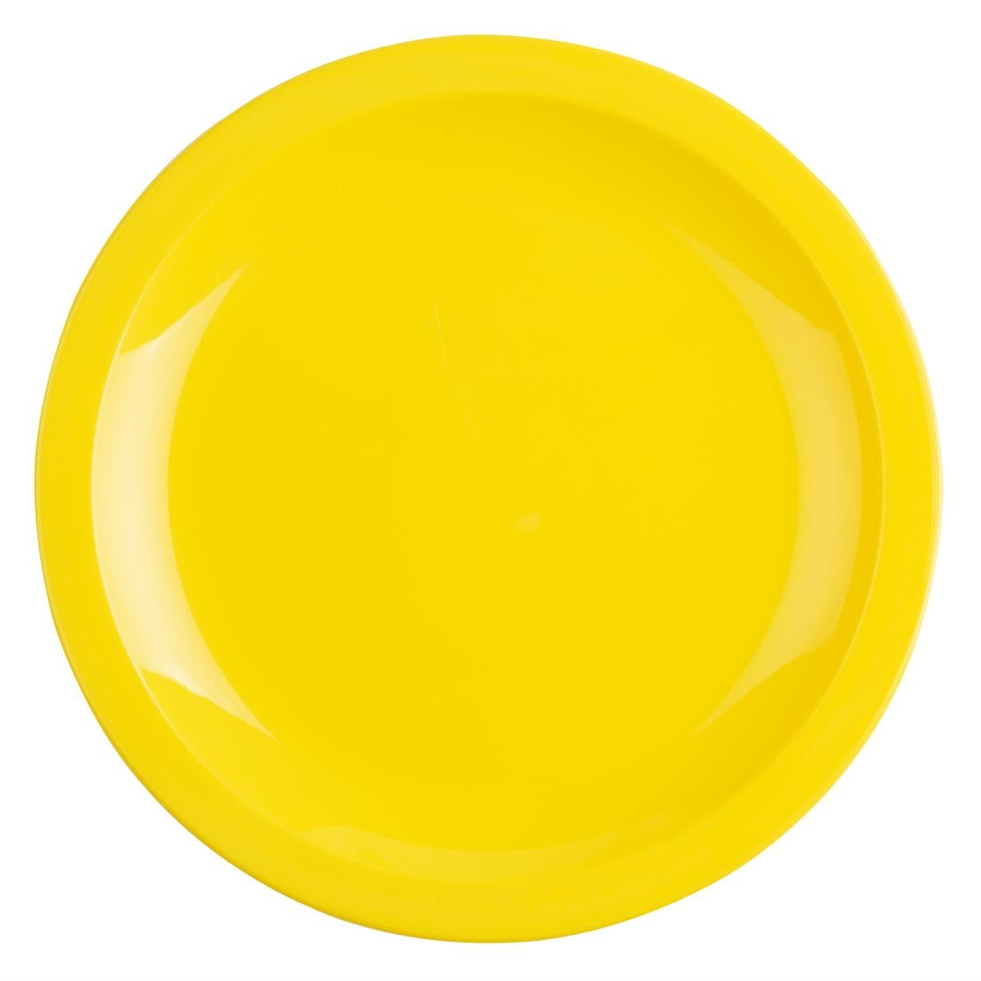 Olympia Kristallon polycarbonaat borden 23cm geel (12 stuks)