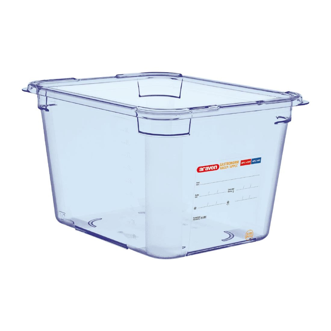 Araven ABS blauwe GN 1/2 voedseldoos 20cm diep