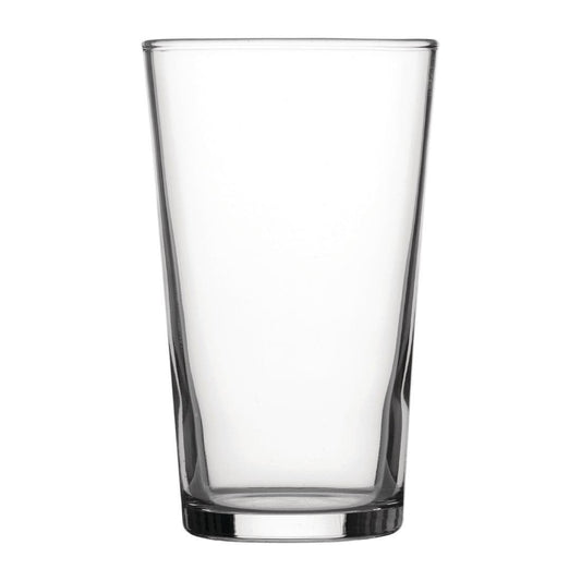 Utopia Nucleated Gehard Conische Bierglazen 280ml Ce-Gemarkeerd (48 Stuks)