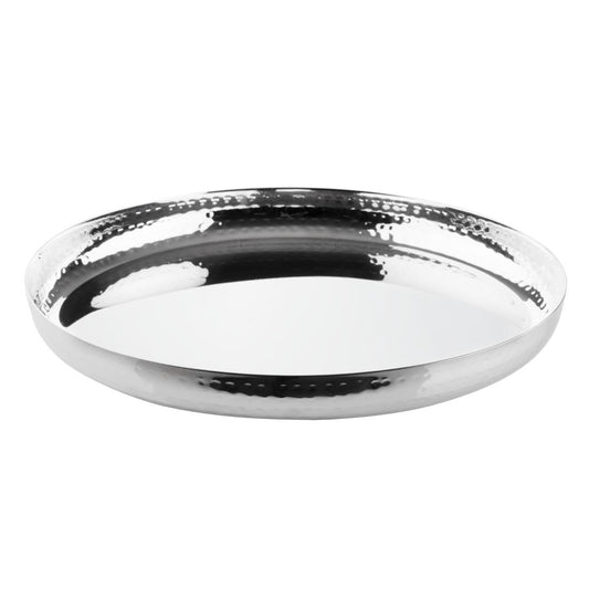 Olympia Gehamerd RVS Rond Dienblad 320x35mm