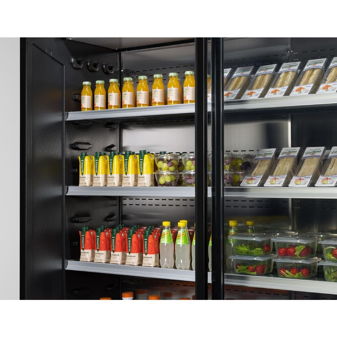 Zoin Cervinho Multideck Display Zwart Met Schuifdeuren 1000mm